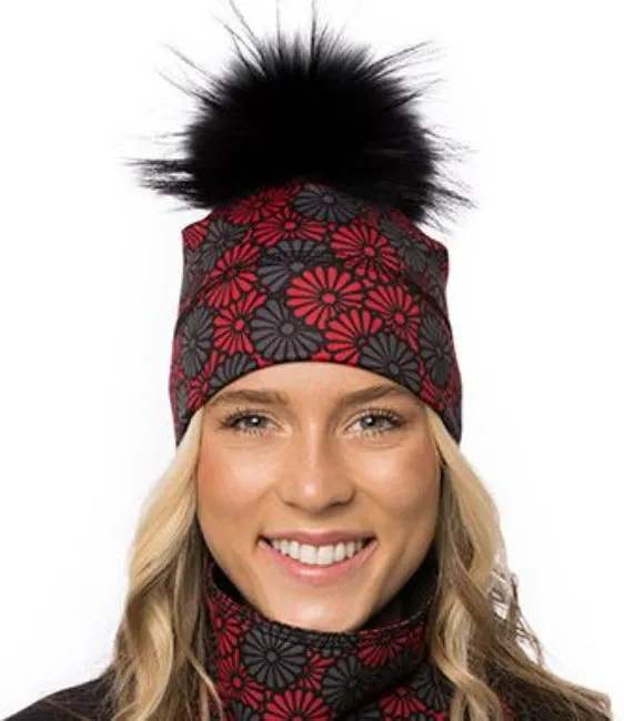 Tuque Chamonix à Pompon Fannie Fond Noir(Pompon Noir) d'Autrement et Alors