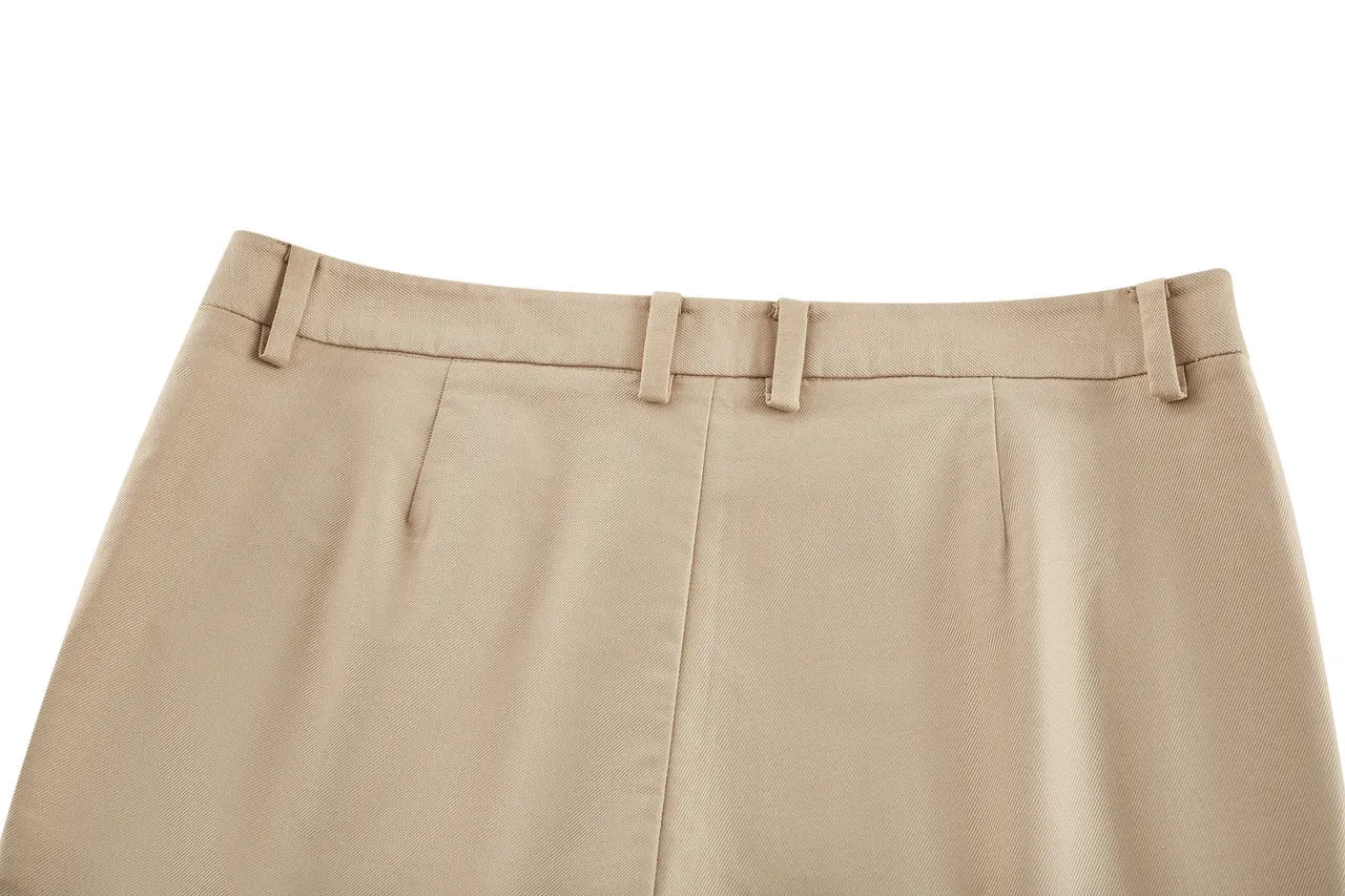 Twill Cotton Skinny Pants