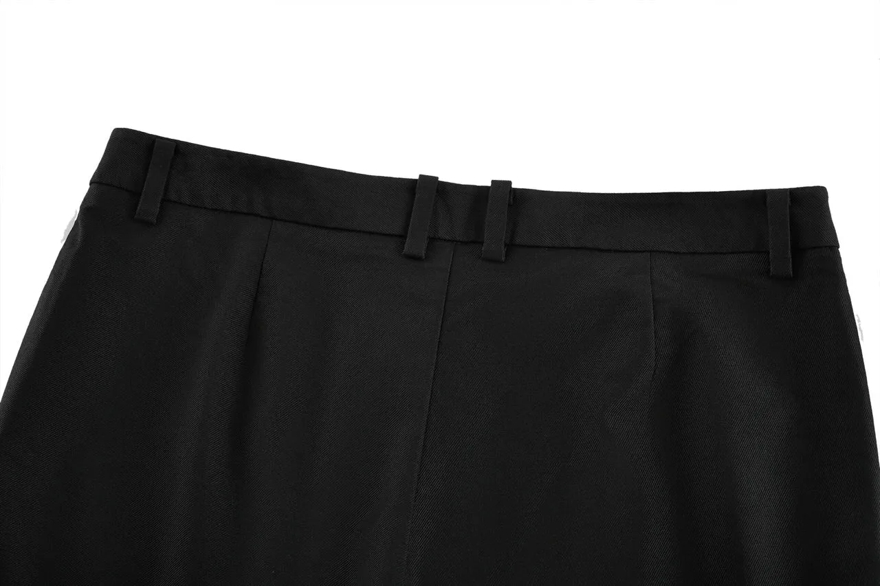 Twill Cotton Skinny Pants
