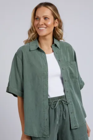 Washed Shirt in Clover