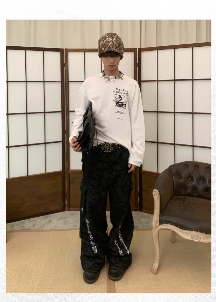 Wide Leg Street Casual Pants
