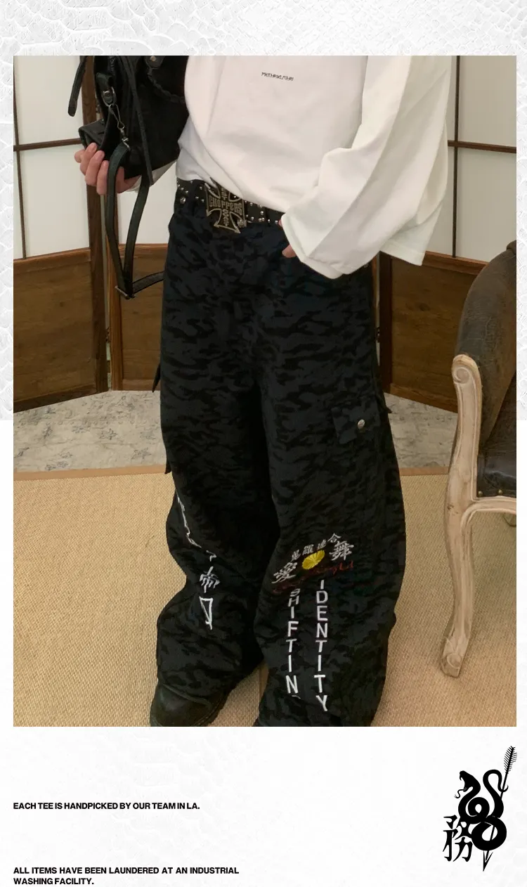 Wide Leg Street Casual Pants