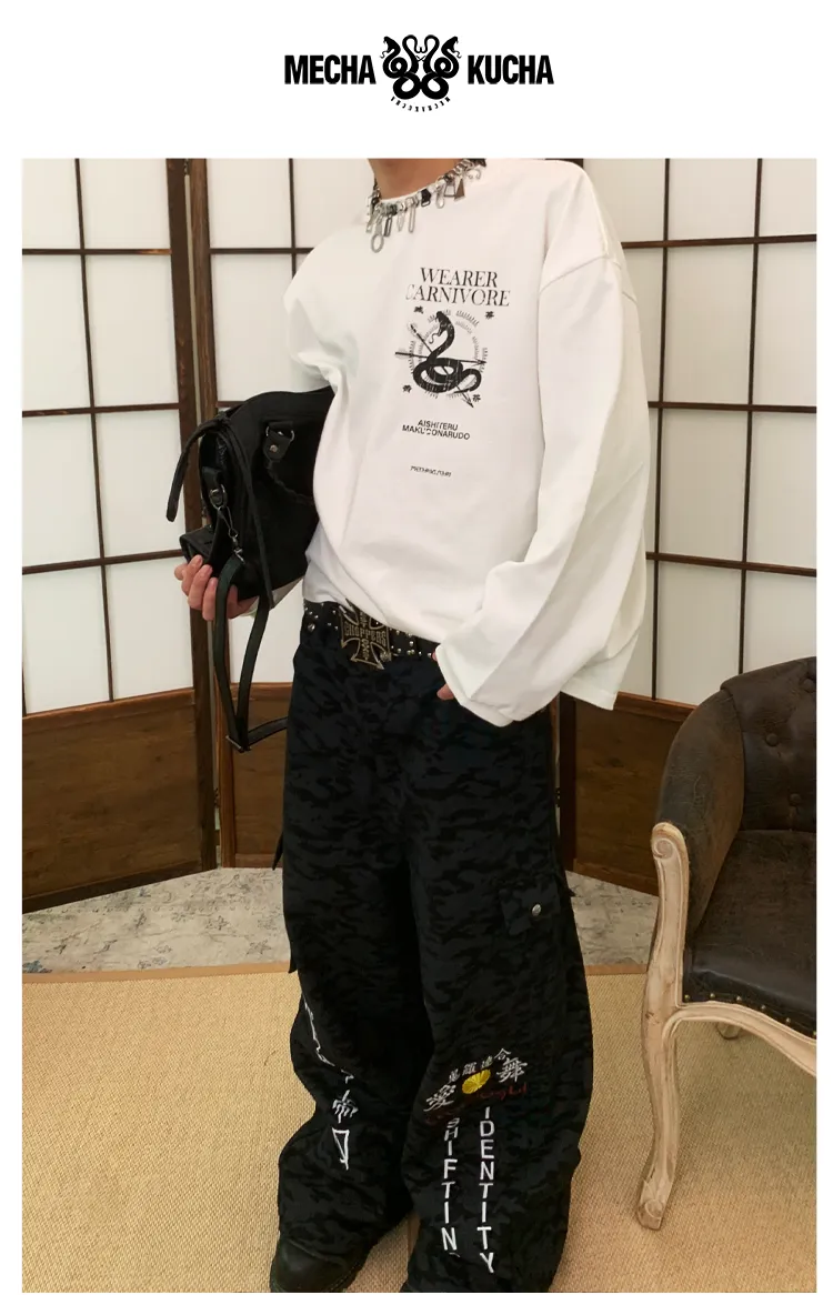 Wide Leg Street Casual Pants